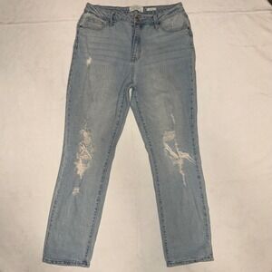 Celebrity Pink RE generation Distressed Light Wash Denim Jeans Size 11/30 Taper
